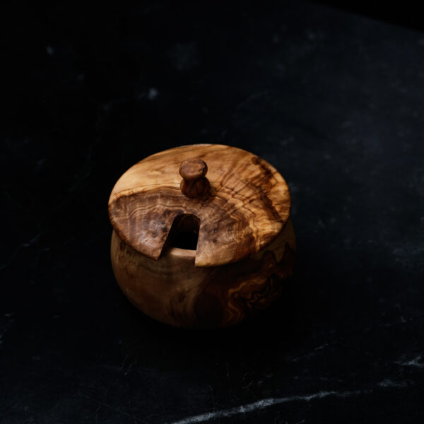 Olive Wood Sugar/Salt Bowl