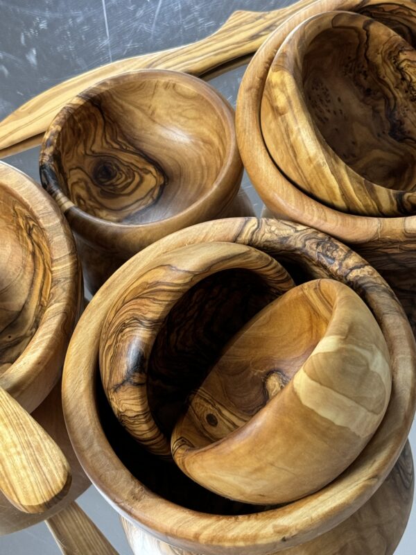 Olive Wood Bowls-2set - Image 4